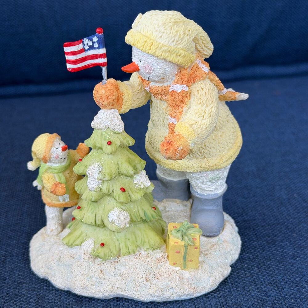 Russ Berrie Ice Sculptures Life Liberty & The Pursuit of the Perfect Tree Figure